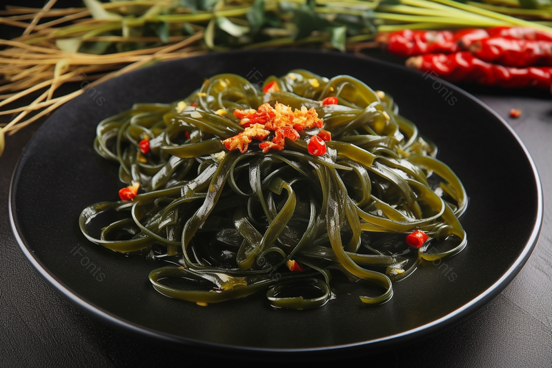 凉拌海带丝食物食材摄影图,高清,摄影图,摄影图片,图片大全,摄影图免费下载